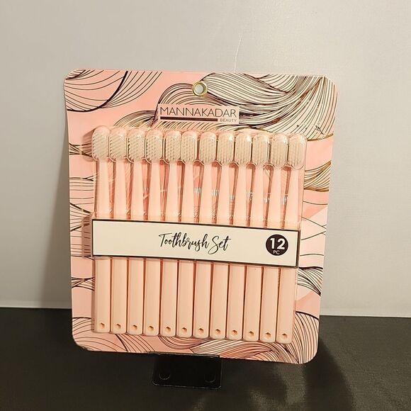 BRAND NEW MANNAKADAR  PINK TOO TOOTHBRUSH BRUSH SETS - Picture 9 of 9